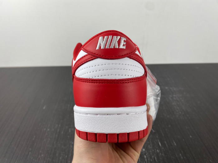 nike dunk low university red white cu1727-100