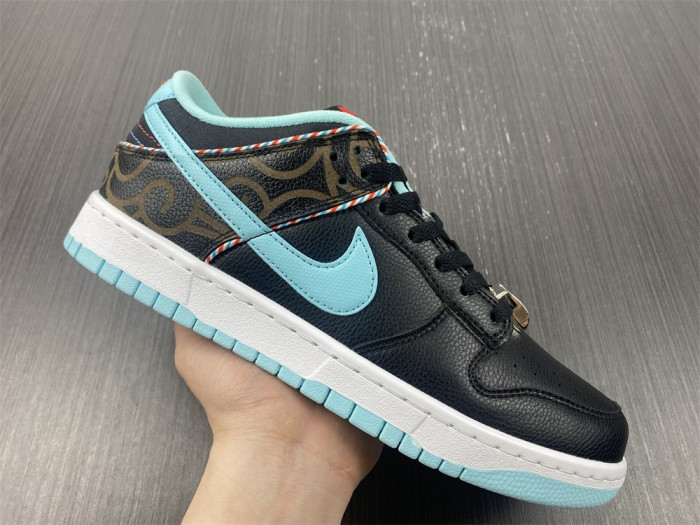 nike dunk low barber shop black dh7614-001