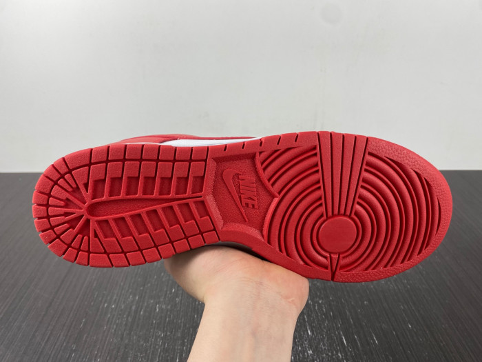 nike dunk low university red white cu1727-100