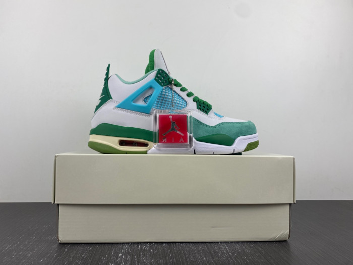 nike sb x air jordan 4 "bulbasaur" custom
