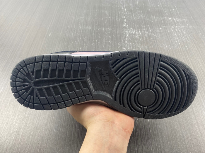 nike dunk low black patent pink dj9955-600