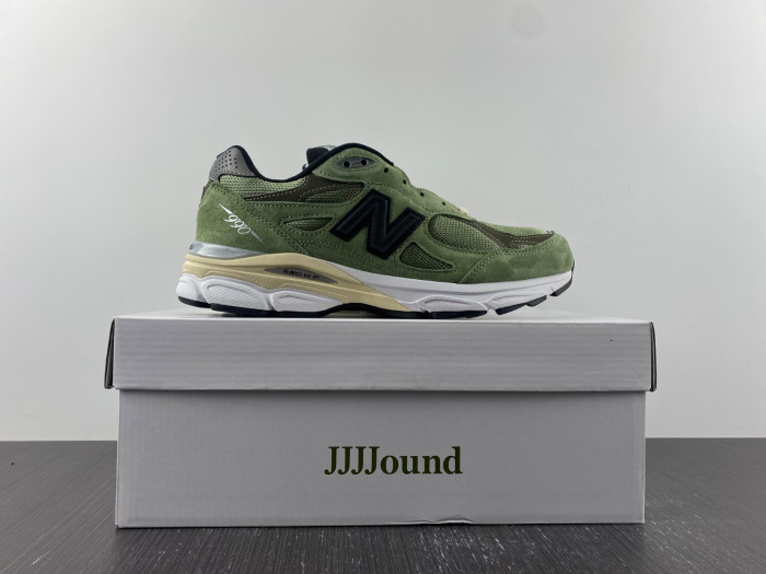 jjjjound x new balance 990v3 olive - m990jd3