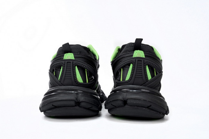 belanciaga Track 2 Sneaker Black Green 568614 W2GN3 1086