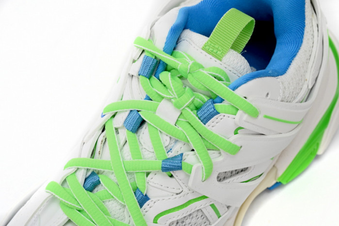 belanciaga Tess S.Green, White, and Blue 542436 W2BC3 0285