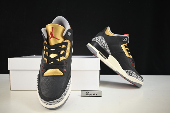 air jordan 3 "black cement gold" ck9246-067