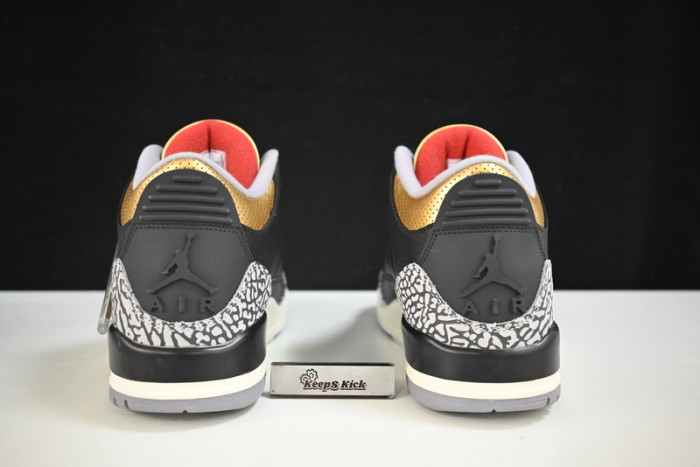 air jordan 3 "black cement gold" ck9246-067