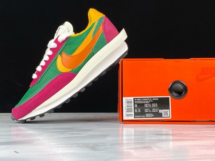 nike ld waffle sacai pine green - bv0073-301