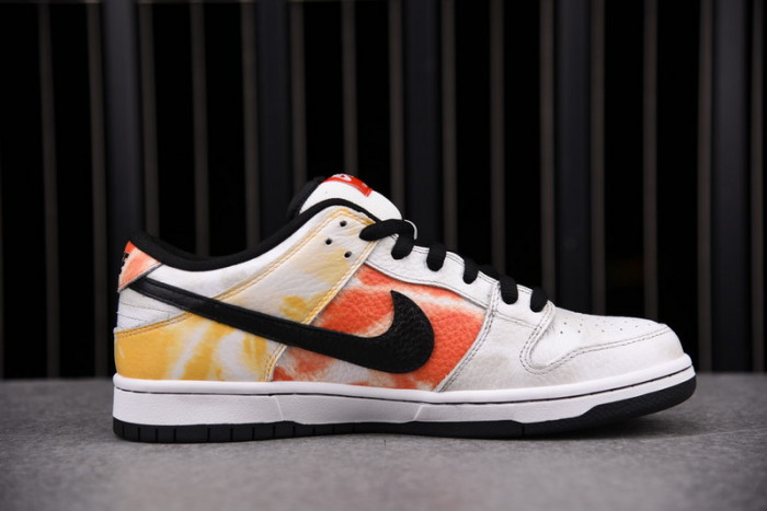 nike sb dunk low raygun tie-dye white - bq6832-101