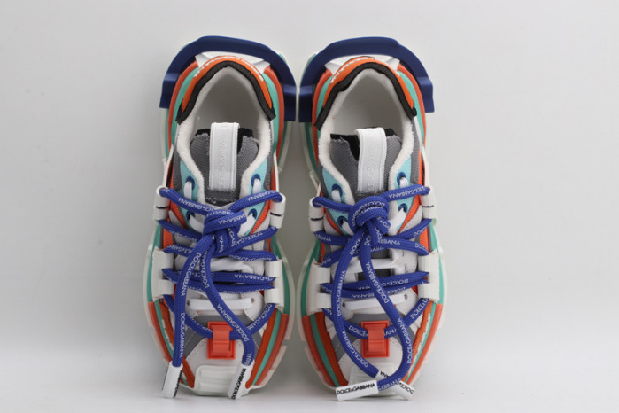 mixed-material space sneakers