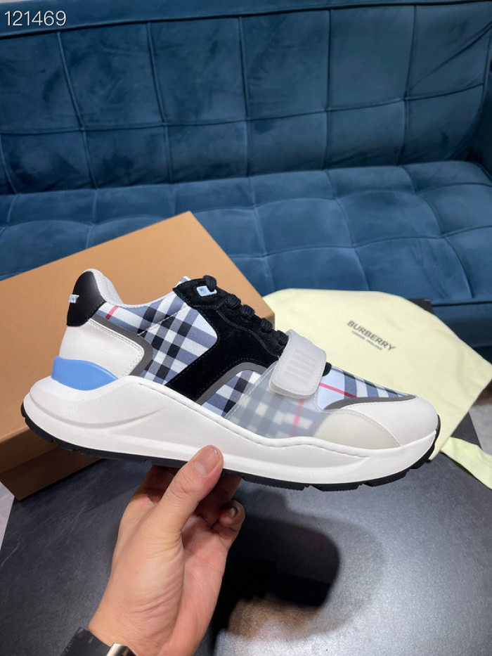 Bur*berry Vintage Check, Leather and Mesh Sneakers