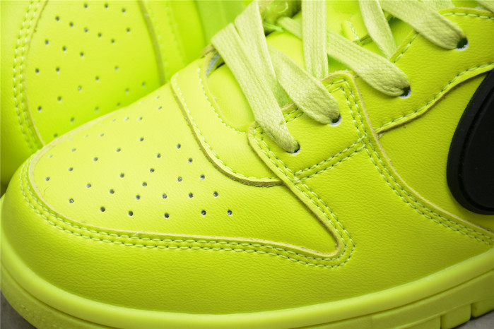 ambush x nike dunk high flash lime cu7544-300