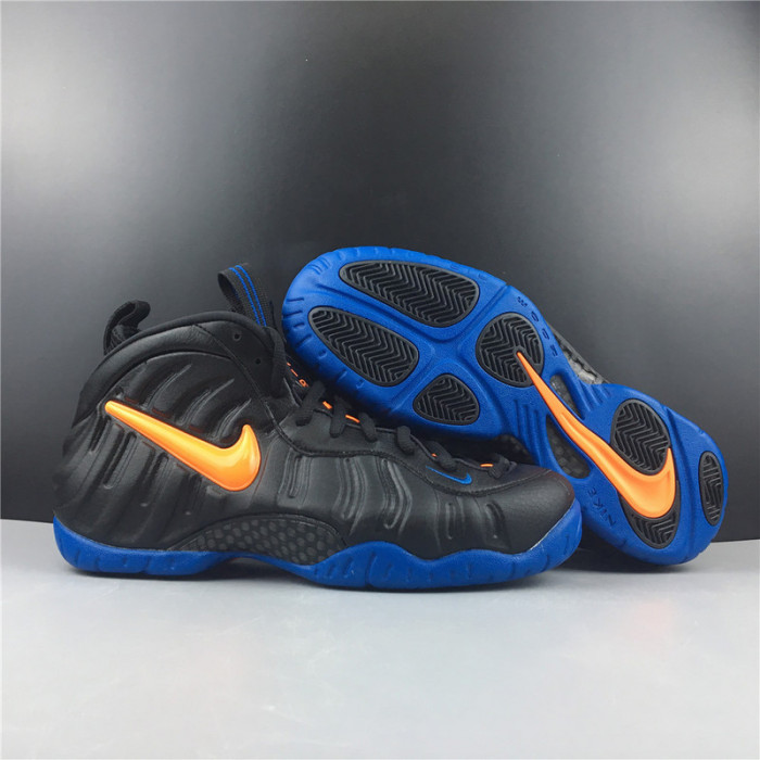 nike air foamposite pro "knicks" (black) - 624041-010