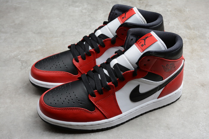 air jordan 1 mid chicago black toe 554724-069