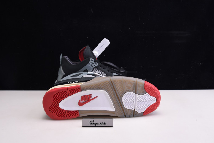 off white x air jordan 4 “bred” cv9388 001