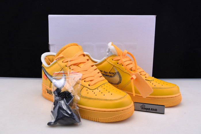 off-white nike air force 1 yellow university gold dd1876-700