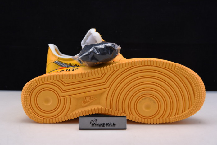 off-white nike air force 1 yellow university gold dd1876-700