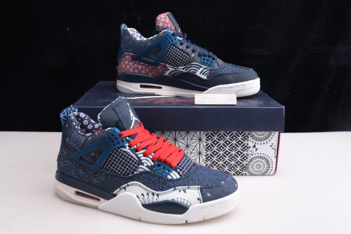 air jordan 4 sashiko deep ocean cw0898-400