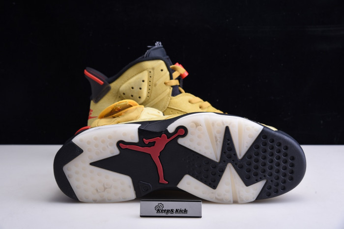 travis scott x air jordan 6 wheat yellow cn1084-300