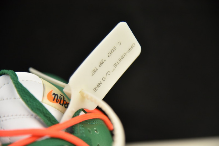 off white nike dunk low pine green ct0856-100