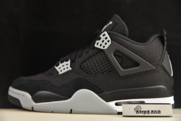 air jordan 4 "black canvas" dh7138-006