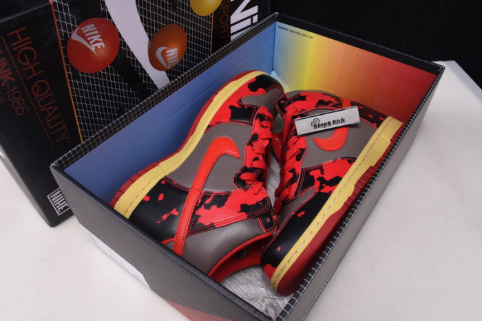 nike dunk high 1985 red acid wash dd9404-600